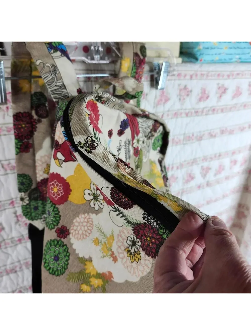Floral Print Backpack Travel Daypack Lightweight Bookbag School Bag